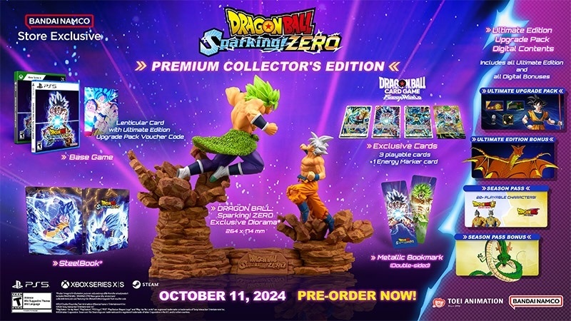 DRAGON BALL: Sparking! ZERO Reveals Launch Date, Premium Collector's Edition