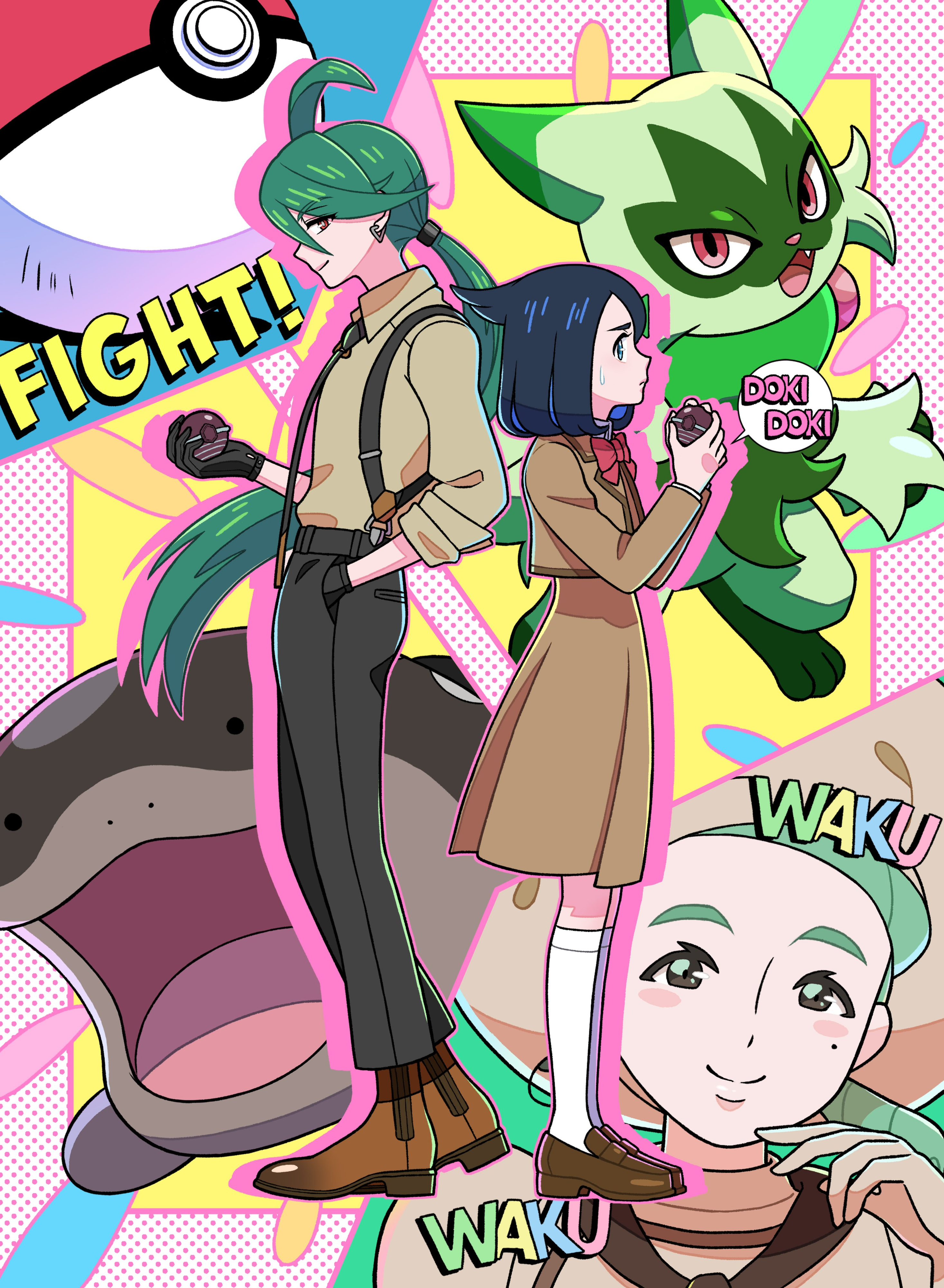 Pokémon Horizons TV Anime Challenges the Paldea Elite Four in New Artwork