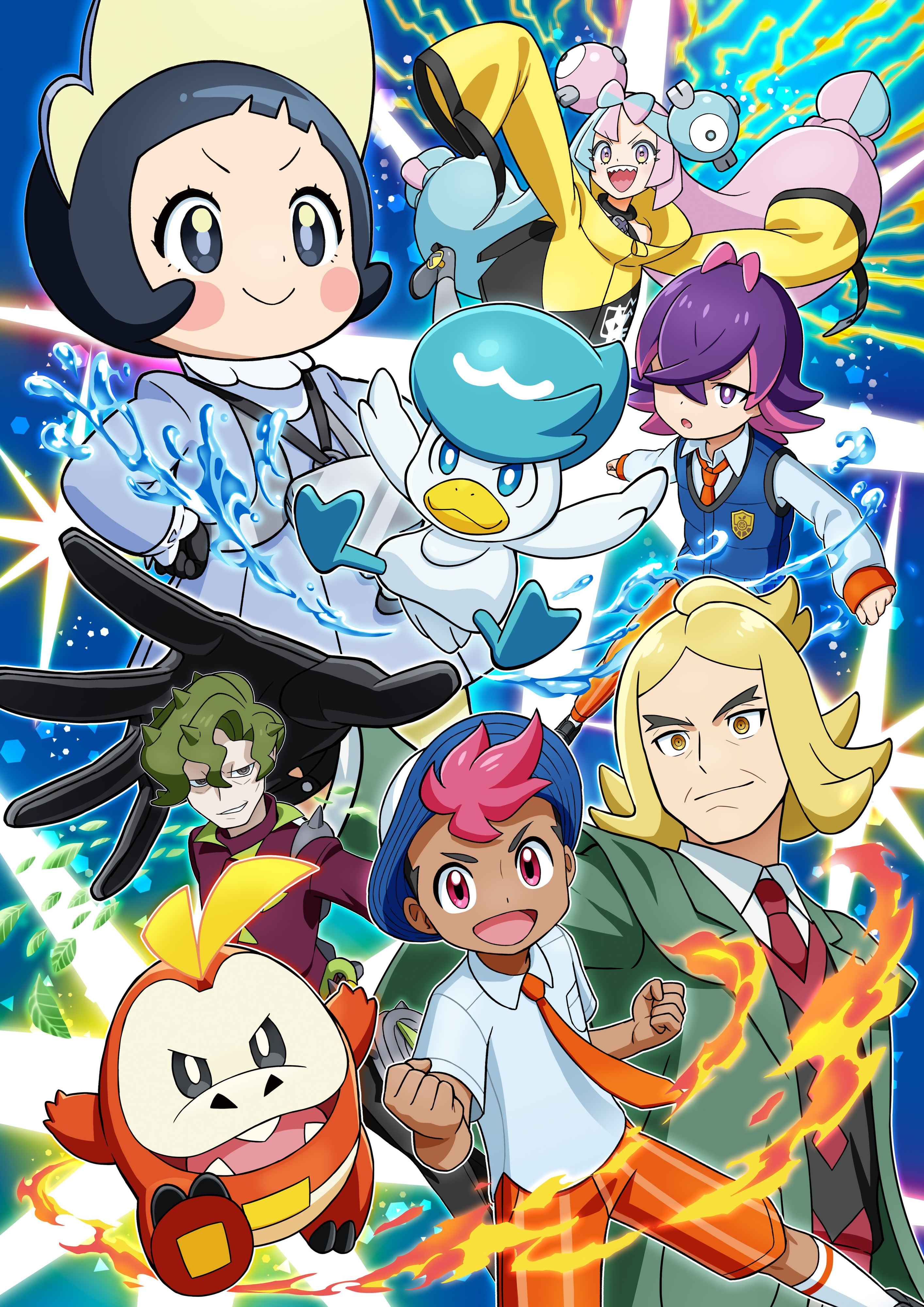 Pokémon Horizons TV Anime Challenges the Paldea Elite Four in New Artwork
