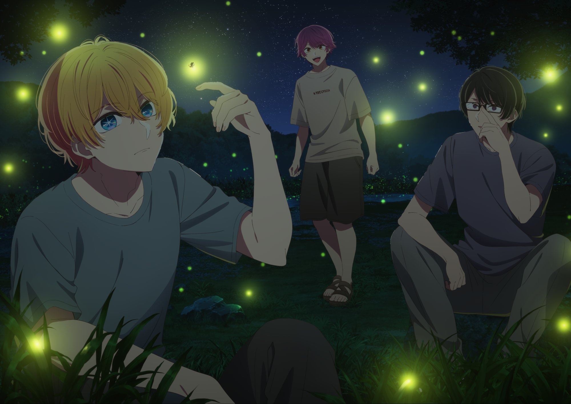 Oshi no Ko Anime Lights Up the Night Sky in New Visual